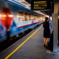 Waiting for the train - Brussels