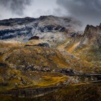 Karpathian mountains top of Transfagarasan
