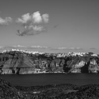 Santorini from the volcano