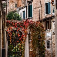 Entrance to the secret garden in Venice